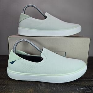 Vessi Boardwalk Slip On Womens Size 8 Waterproof Shoes Sneakers Lotus Green